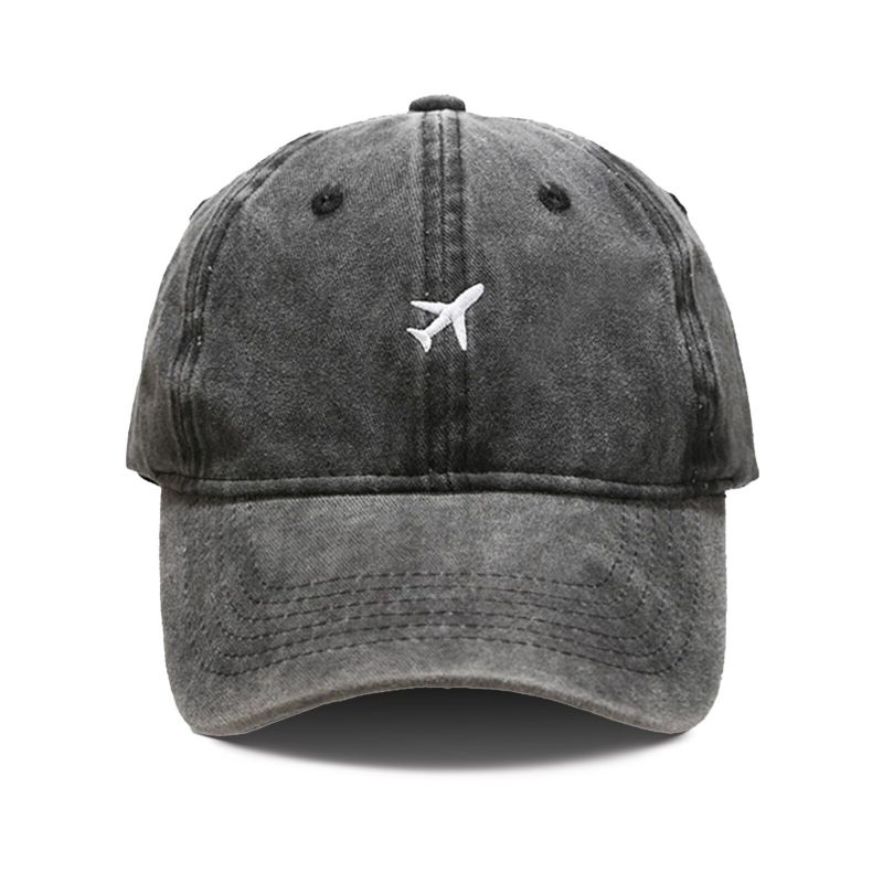 Casquette De Baseball Absorbant La Sueur Avec Motif D'avion En Coton Pour Hommes