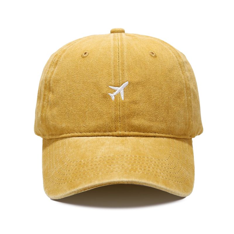 Casquette De Baseball Absorbant La Sueur Avec Motif D'avion En Coton Pour Hommes