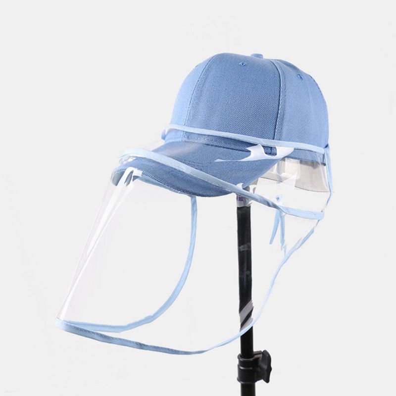 Casquette De Baseball Anti-poussière Unisexe Avec Écran Facial Amovible