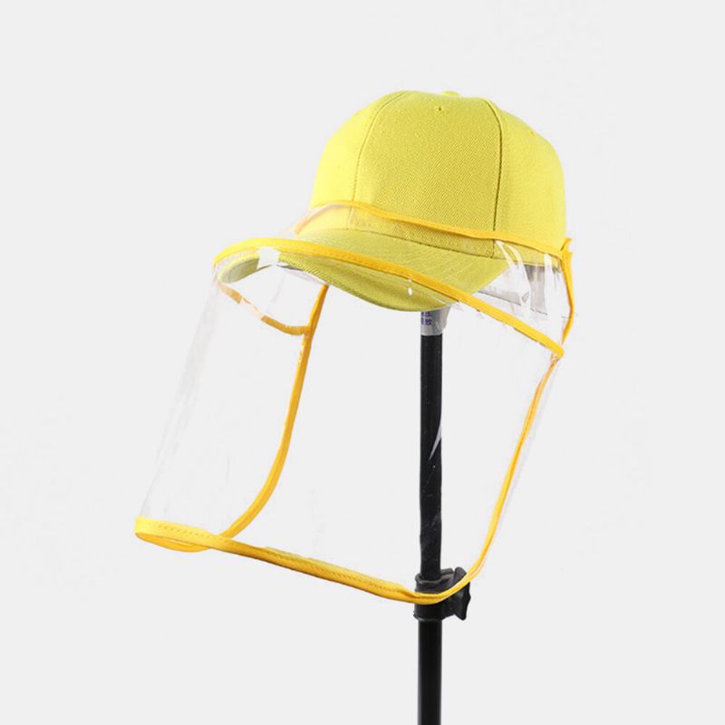 Casquette De Baseball Anti-poussière Unisexe Avec Écran Facial Amovible