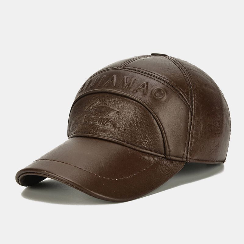 Casquette De Baseball Coupe-vent Pour Homme En Peau De Vache