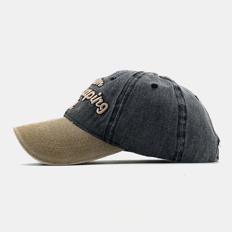 Casquette De Baseball Décontractée Réglable En Coton Épais Avec Motif De Broderie Unisexe