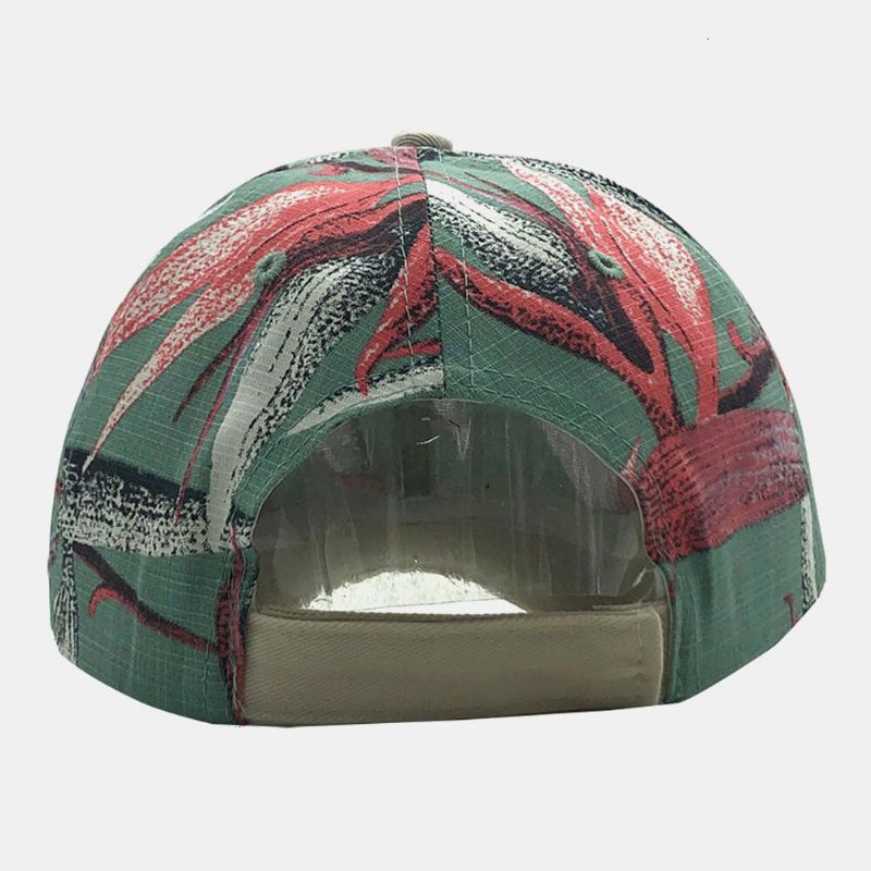 Casquette De Baseball Pare-soleil En Coton Unisexe Avec Motif De Broderie De Feuilles Florales