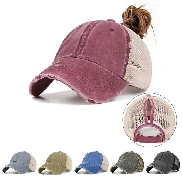 Casquette De Baseball En Queue De Cheval Pour Femmes