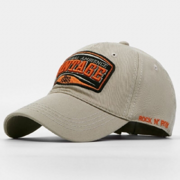 Casquette De Baseball Unisexe En Coton Avec Lettres Brodées