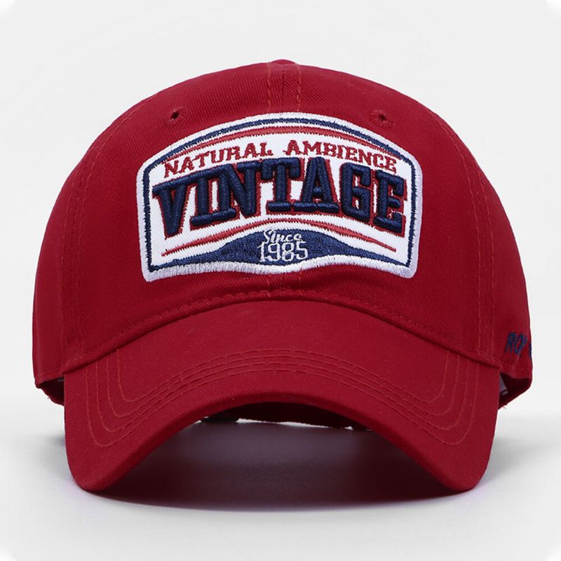 Casquette De Baseball Unisexe En Coton Avec Lettres Brodées