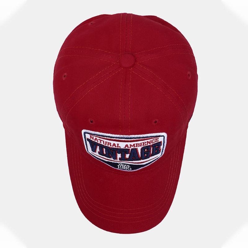 Casquette De Baseball Unisexe En Coton Avec Lettres Brodées