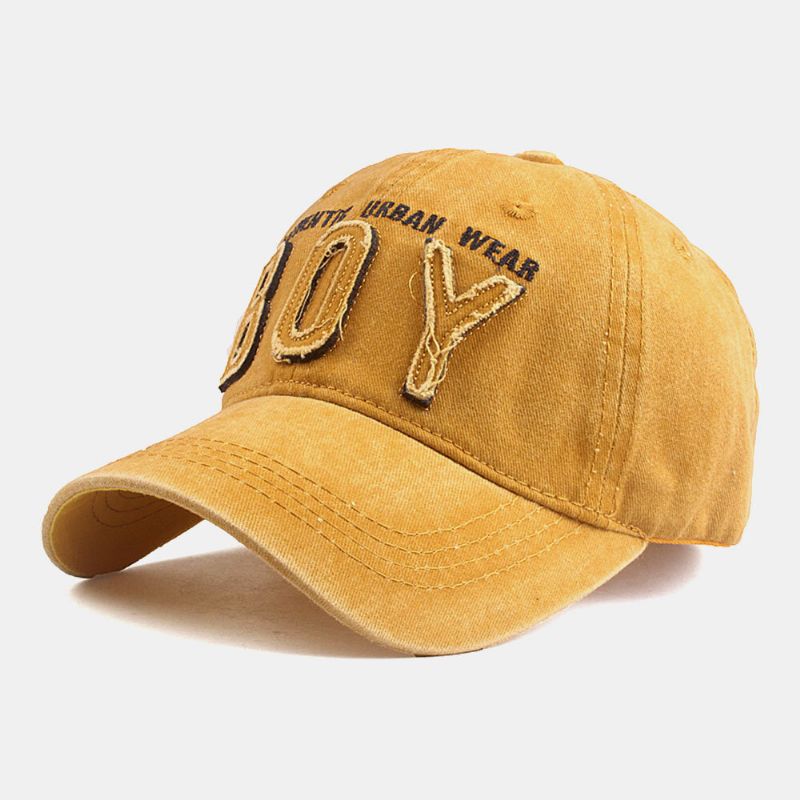 Casquette De Baseball Unisexe En Coton Avec Motif De Broderie De Lettres 3d