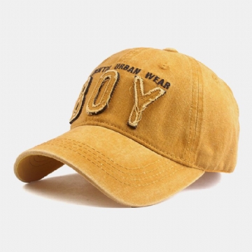 Casquette De Baseball Unisexe En Coton Avec Motif De Broderie De Lettres 3d