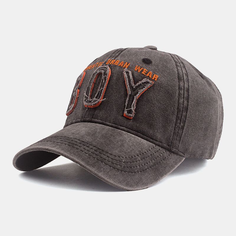 Casquette De Baseball Unisexe En Coton Avec Motif De Broderie De Lettres 3d