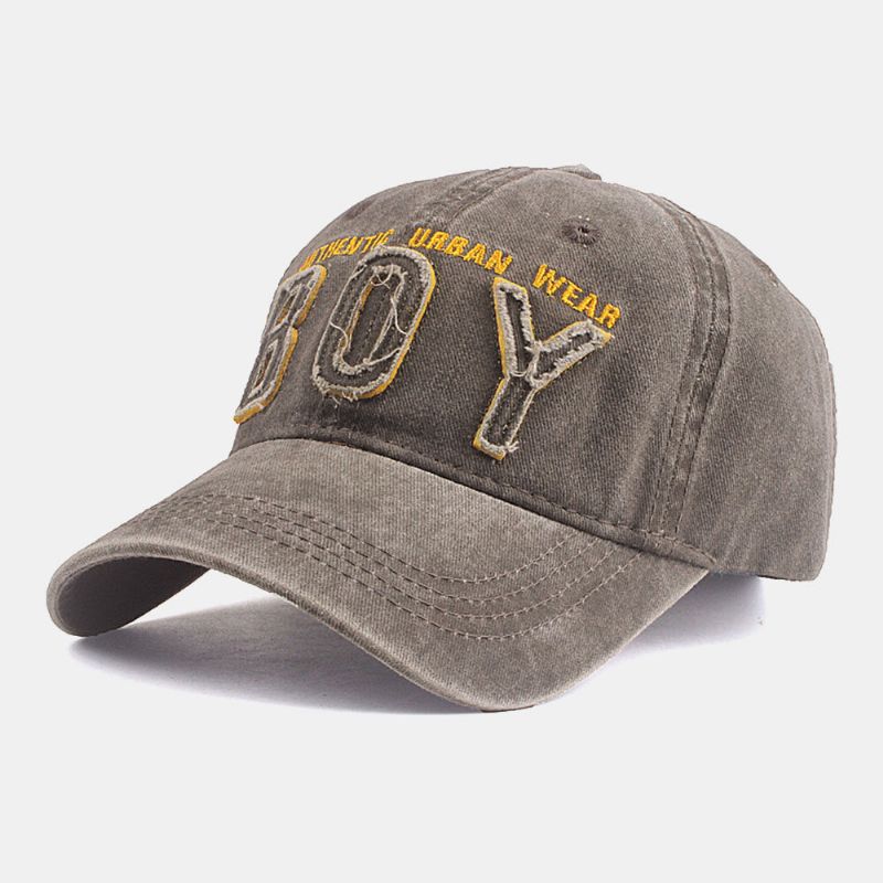 Casquette De Baseball Unisexe En Coton Avec Motif De Broderie De Lettres 3d