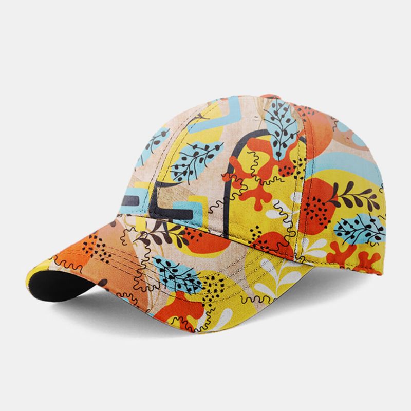 Casquette De Baseball Unisexe En Coton Avec Motif Floral Et Mode Décontractée