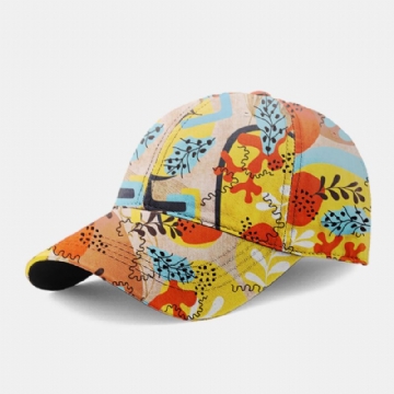 Casquette De Baseball Unisexe En Coton Avec Motif Floral Et Mode Décontractée