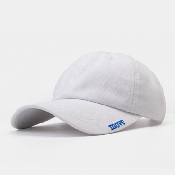 Casquette De Baseball Unisexe En Coton Avec Motif De Lettre Et Protection Solaire