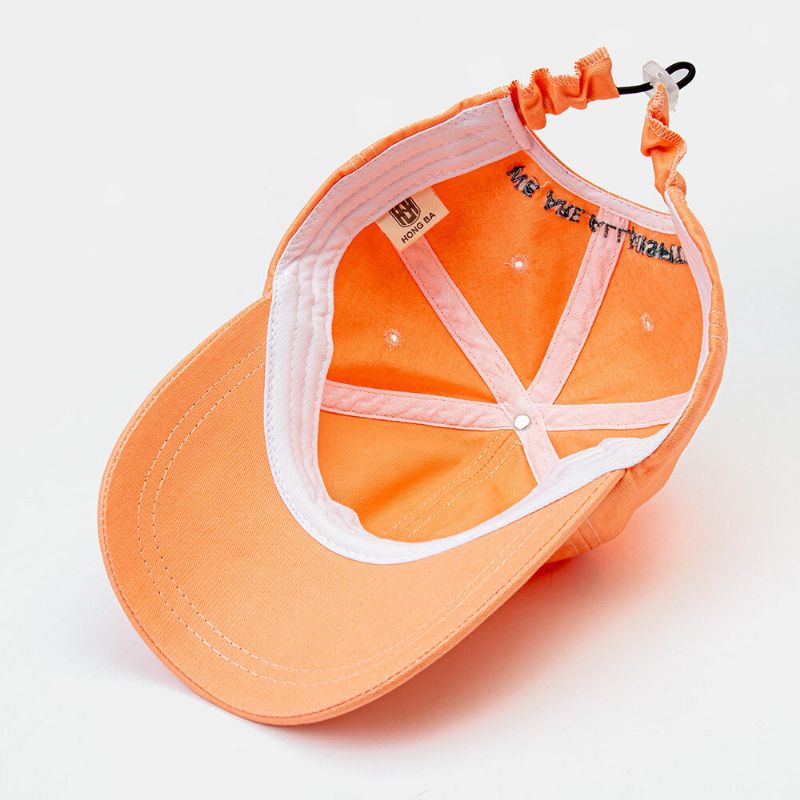 Casquette De Baseball Unisexe En Coton Avec Motif De Lettre Et Protection Solaire