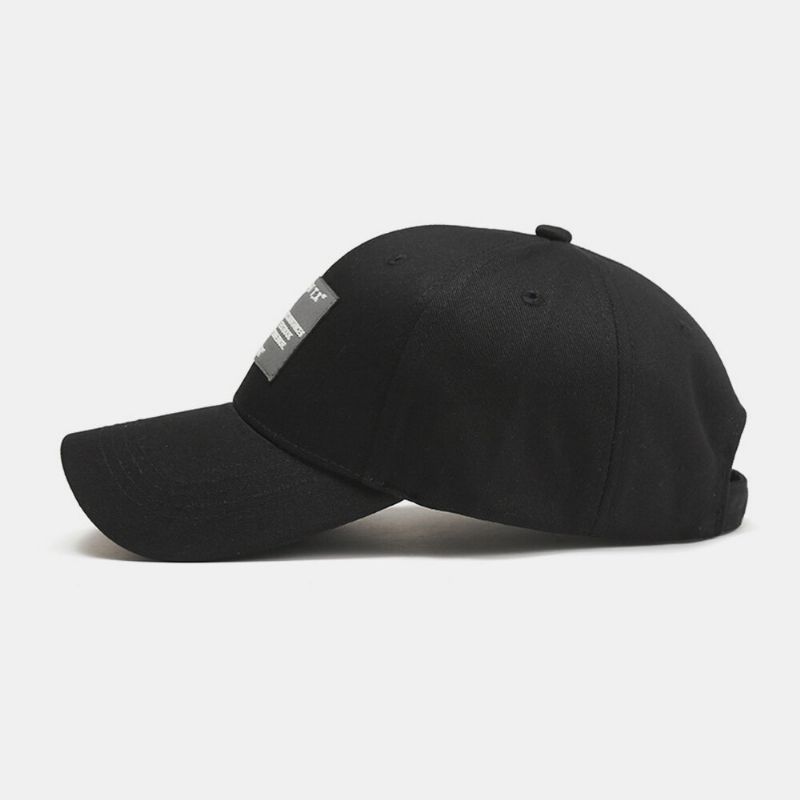 Casquette De Baseball Unisexe En Coton Avec Motif De Lettre Solide Réglable