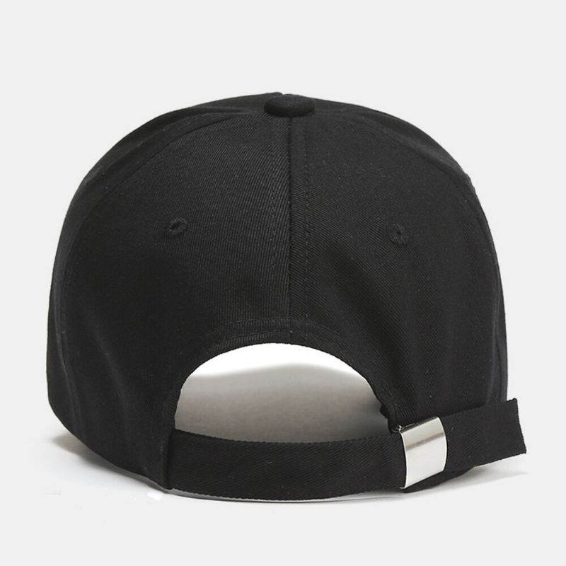 Casquette De Baseball Unisexe En Coton Avec Motif De Lettre Solide Réglable