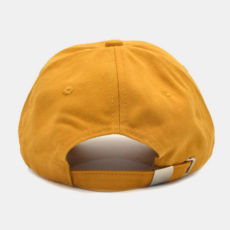 Casquette De Baseball Unisexe En Coton Coréen Avec Motif De Broderie Réglable Pour Parasol Extérieur