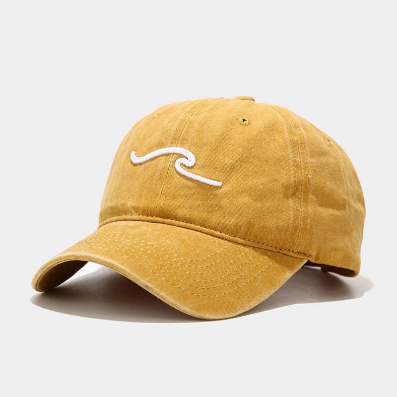 Casquette De Baseball Unisexe En Coton Délavé Stéréoscopique Motif Street Trend All-match