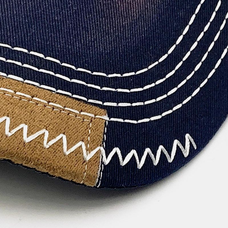 Casquette De Baseball Unisexe En Coton Lavé Avec Lettres Brodées Casquette Ajustée Chapeau Réglable