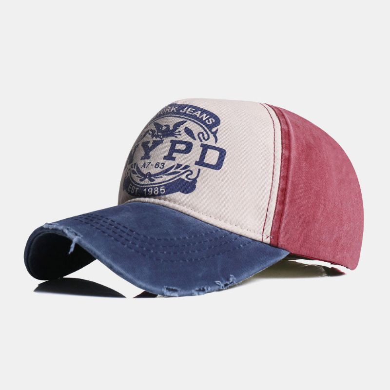 Casquette Unisexe En Sergé Imprimé Avec Lettre Aigle