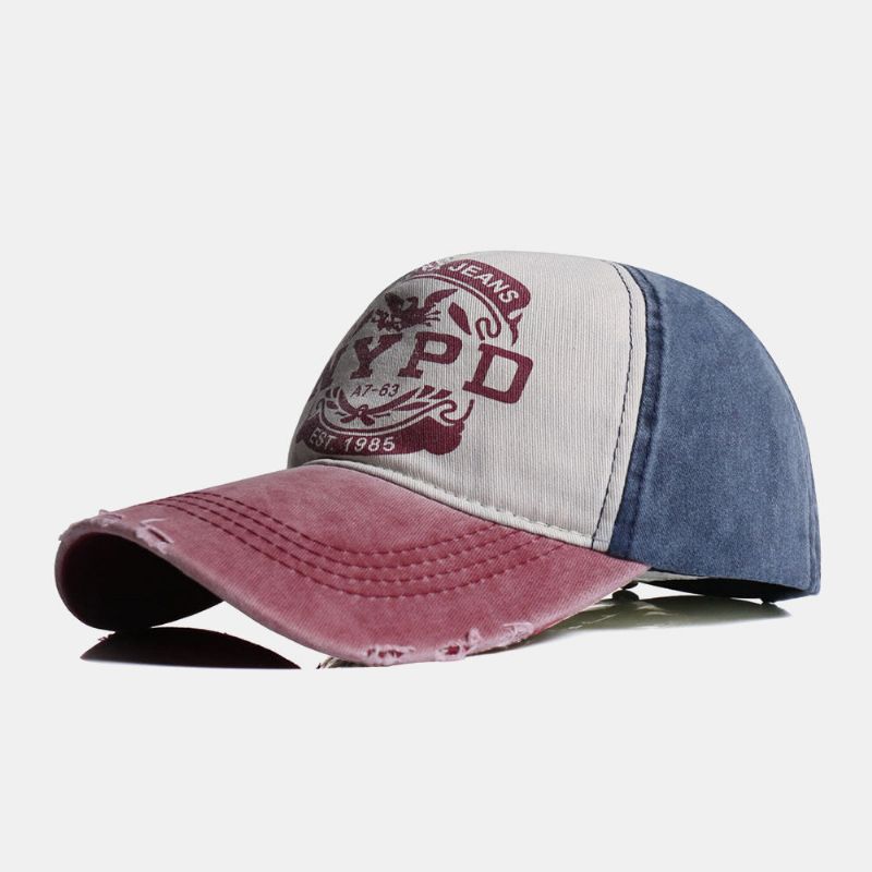 Casquette Unisexe En Sergé Imprimé Avec Lettre Aigle