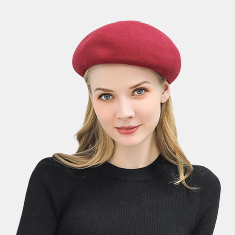 Casquettes De Béret À Chaîne De Style Britannique En Pure Laine