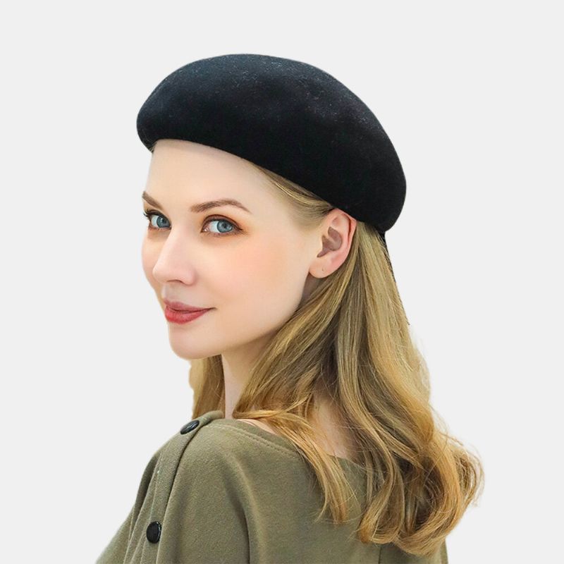 Casquettes De Béret À Chaîne De Style Britannique En Pure Laine