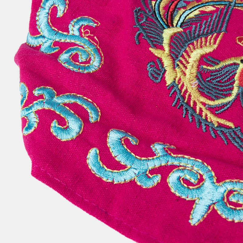 Casquettes De Bonnet Brodées Ethniques Pour Femmes Bonnes Casquettes Turban Respirantes Élastiques Vintage