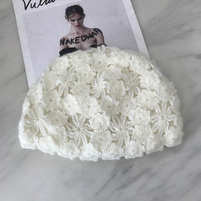 Casquettes De Bonnet Crochetées À La Main Pour Femmes Chapeau Turban Décontracté Littéraire Rétro