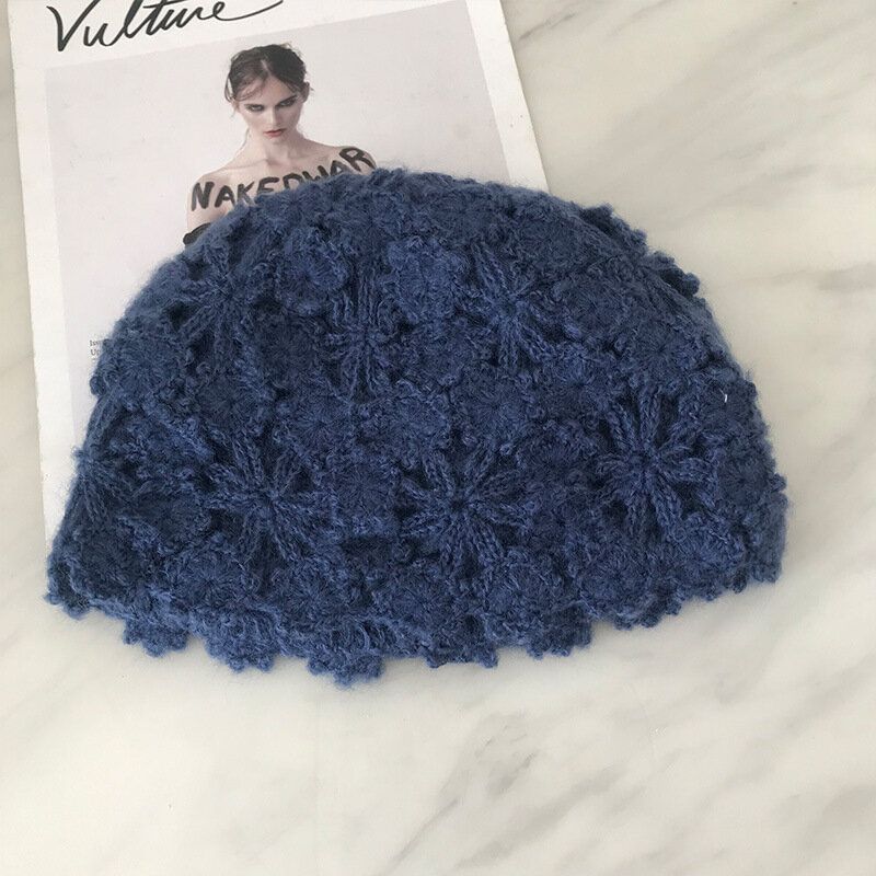 Casquettes De Bonnet Crochetées À La Main Pour Femmes Chapeau Turban Décontracté Littéraire Rétro