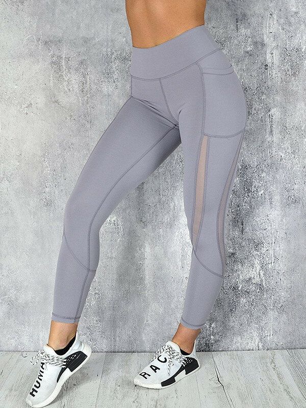 Casual Mesh Couture Yoga Running Sport Slim Leggings