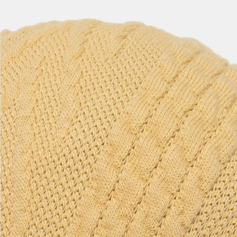 Casual Twist Knit Wool Warm Beret Cap Réglable Respirant Forward Hat Flat Hat Pour Hommes