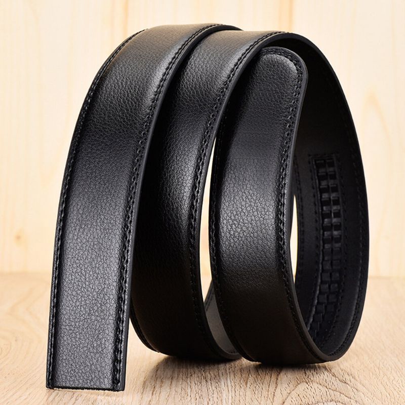 Ceinture En Cuir Pour Hommes 110/115/120/125 cm À Cliquet Avec Boucle Automatique Affaires Jeans Costumes Ceinture En Peau De Vache