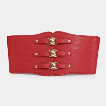 Ceinture Élastique Noire Super Large Pour Femme