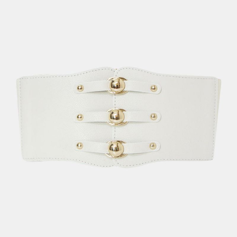 Ceinture Élastique Noire Super Large Pour Femme