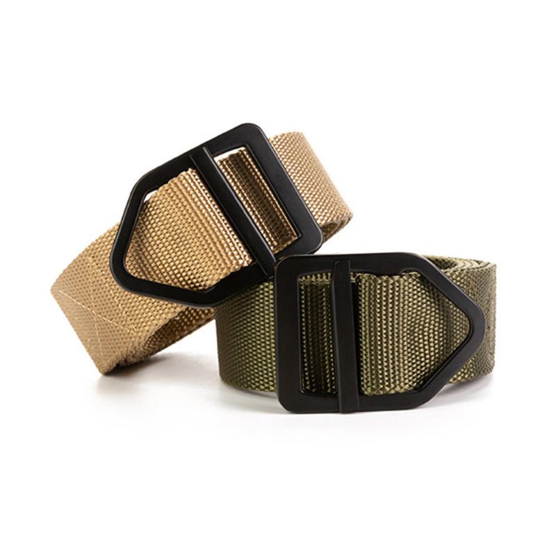 Ceinture En Nylon De 3.8 cm Ceinture À Boucle Lisse Décontractée Pour Hommes Ceinture Tactique De Randonnée