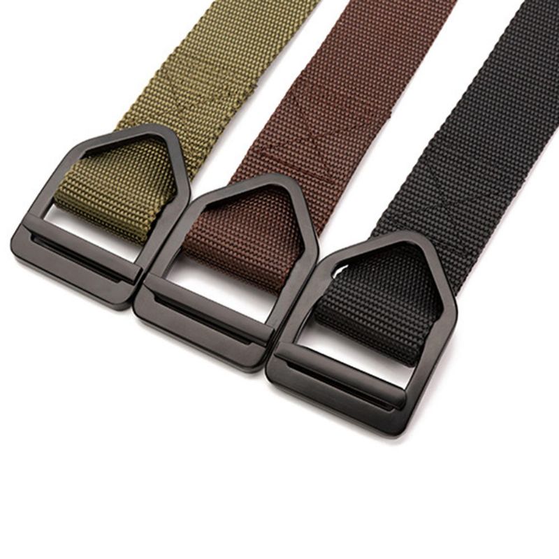 Ceinture En Nylon De 3.8 cm Ceinture À Boucle Lisse Décontractée Pour Hommes Ceinture Tactique De Randonnée