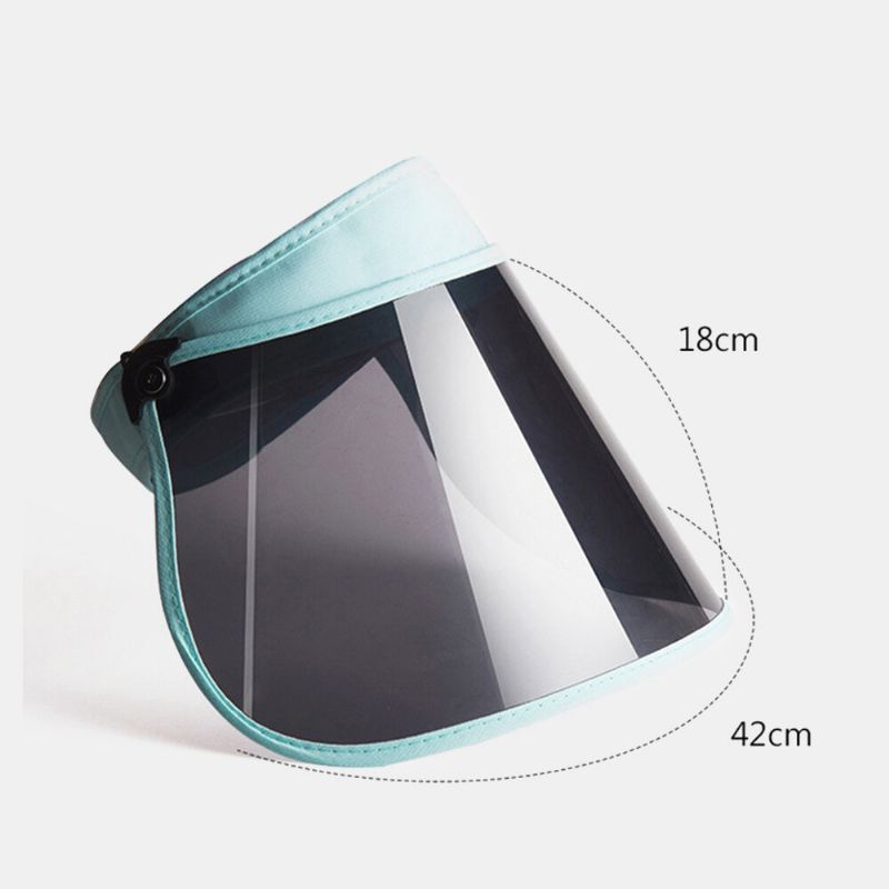 Chapeau Portable Étanche Cap Anti-poussière Anti-uv Big Brim Cover Face Hat Vide Top Hat