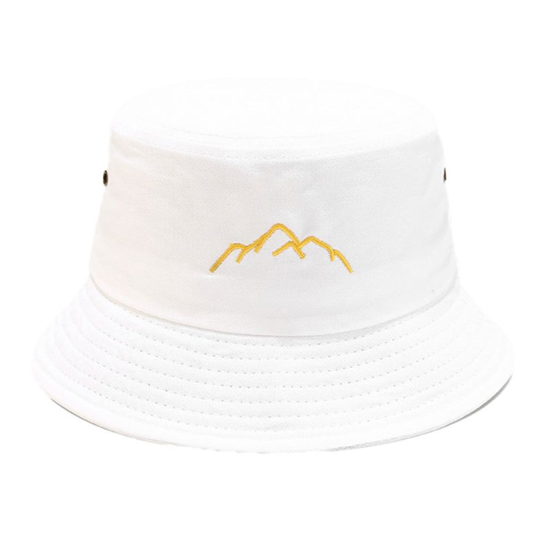 Chapeau Seau Brodé Vintage En Coton Lavé Pour Homme Sports De Plein Air Alpinisme Chapeau De Pêche