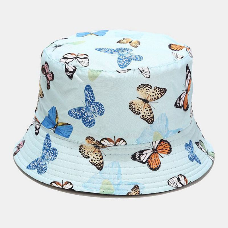 Chapeau Seau Décontracté Pour Jeune Pare-soleil En Coton Double Face Pour Femme