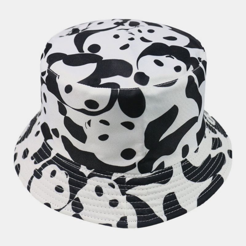 Chapeau Seau Unisexe Double Face Animaux Motif Panda Décontracté Mignon