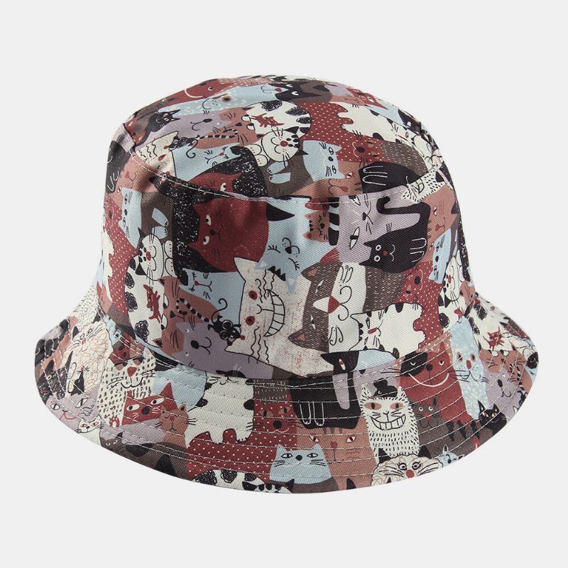 Chapeau Seau Unisexe Double Face Animaux Motif Panda Décontracté Mignon