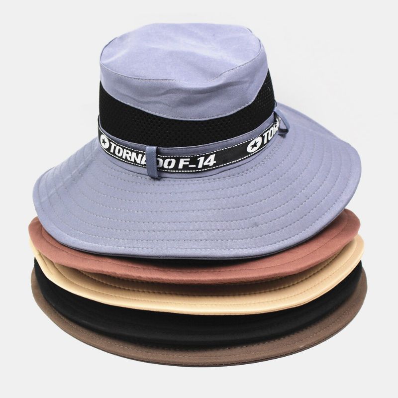 Chapeau Seau Unisexe À Large Bord En Maille Respirante Pour L'escalade En Plein Air Avec Protection Contre Les Uv