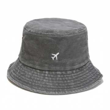 Chapeau De Soleil Brodé Vintage En Pur Coton Pour Homme Polyvalent Et Décontracté