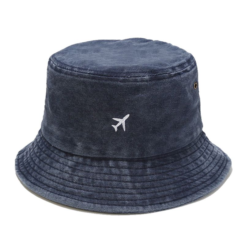 Chapeau De Soleil Brodé Vintage En Pur Coton Pour Homme Polyvalent Et Décontracté