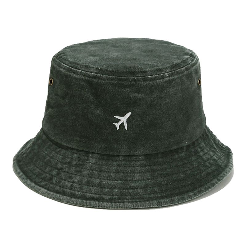 Chapeau De Soleil Brodé Vintage En Pur Coton Pour Homme Polyvalent Et Décontracté