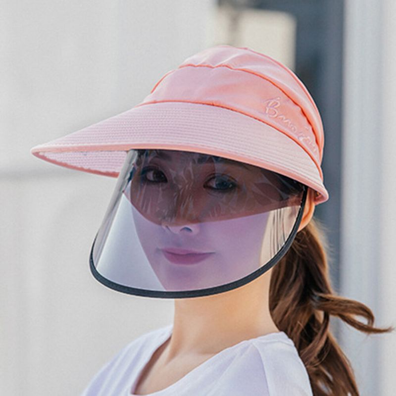 Chapeau De Soleil Pour Femme Visière Anti-uv Casquettes Anti-buée