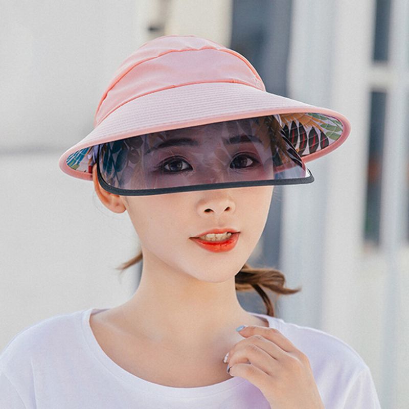 Chapeau De Soleil Pour Femme Visière Anti-uv Casquettes Anti-buée