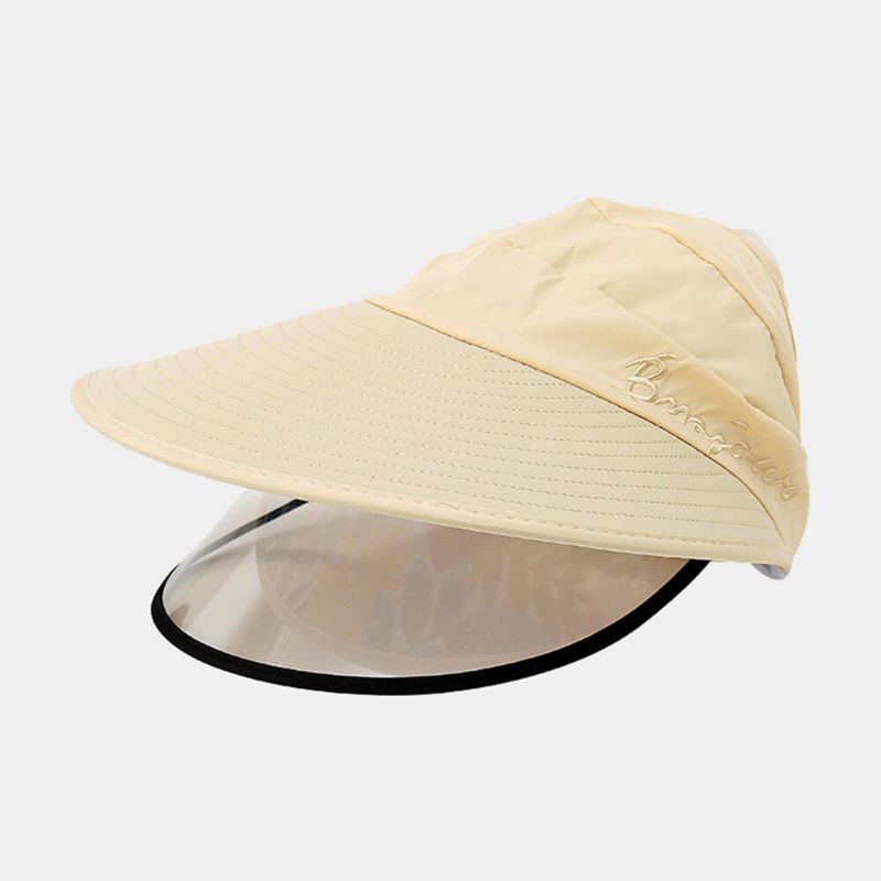 Chapeau De Soleil Pour Femme Visière Anti-uv Casquettes Anti-buée